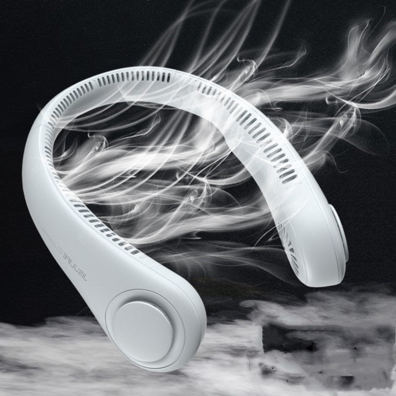 Explosive FA12 Hanging Neck Fan Portable USB Lazy Hanging Neck Leafless Fan Several Elements Ultra-light Leafless Hanging Neck Fan