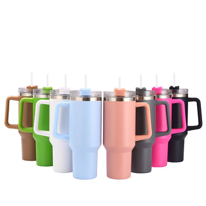 304 Stainless Steel Insulation Cup Straw Ice Cup Portable Coffee Cup Car Cup