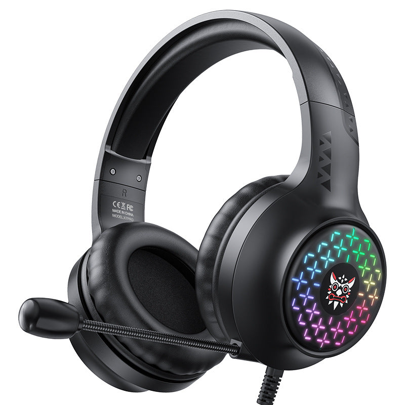 X7pro Head-mounted Gaming Headset Computer Wired Luminous Gaming Chicken Noise-cancelling Headphones