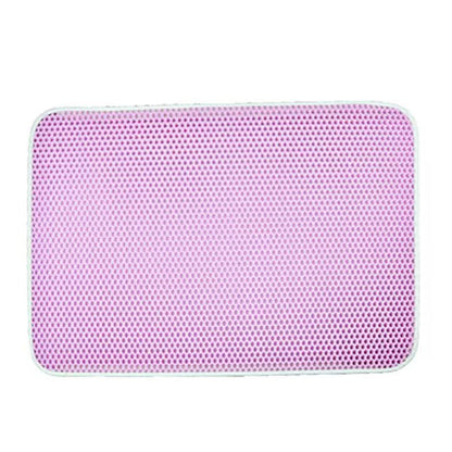 Cat Rubbing Mat Double-layer Leaking Sand Cat Litter Basin Falling Sand Mat Cat Toilet Set Sand Control Sand Mat